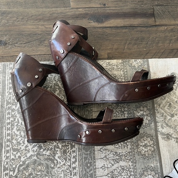 Yves Saint Laurent -Rive Gauche Wedges - Picture 8 of 15